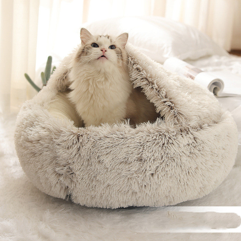 Cozy Winter Bed For Cats